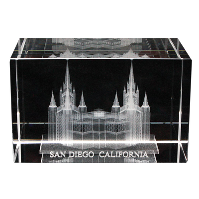 San Diego Temple Crystal Cube