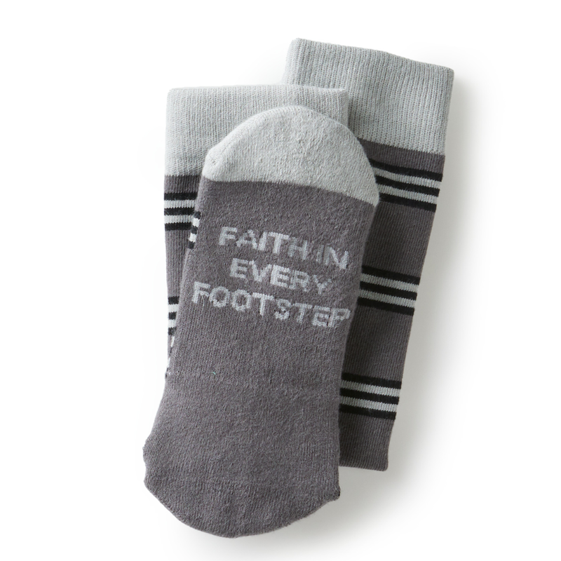 Faith in Every Footstep Stripe Socks, , large image number 0