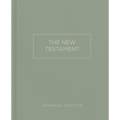 The New Testament, Journal Edition, Sage (Unlined)
