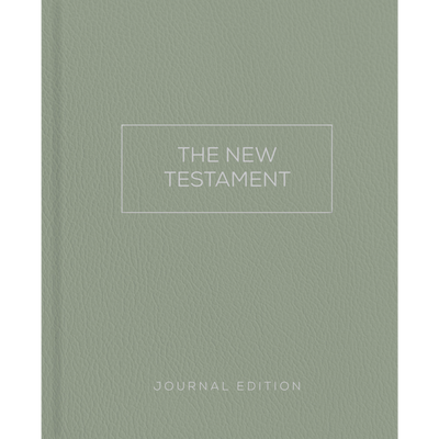 The New Testament, Journal Edition, Sage (Unlined)