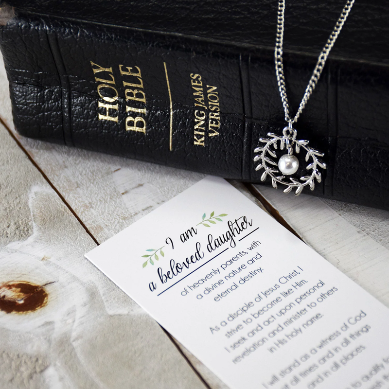 Young Women Theme Bookmark with Necklace