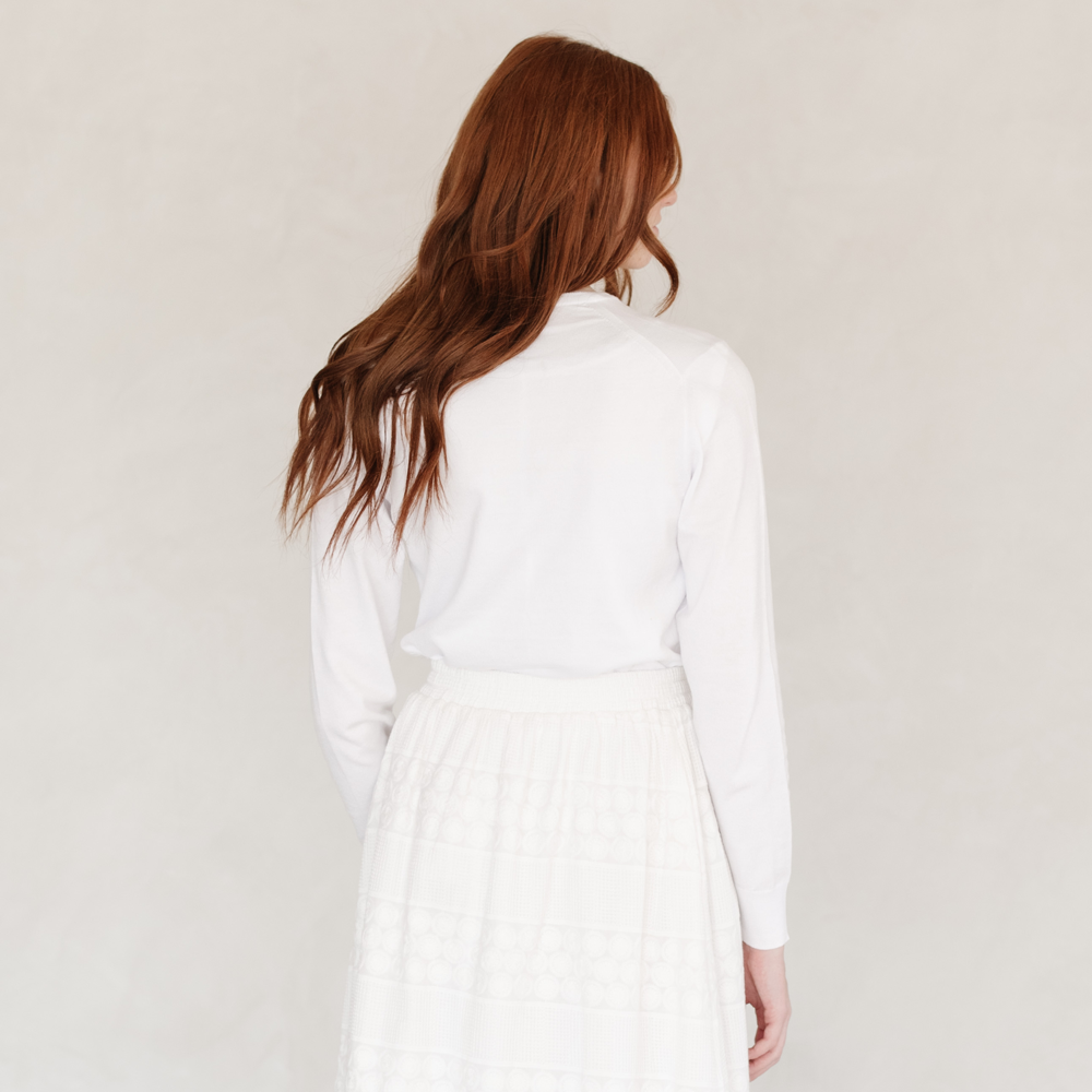 white christmas dresses Simple White LDS Temple Dress – FEHRNVI main image 0