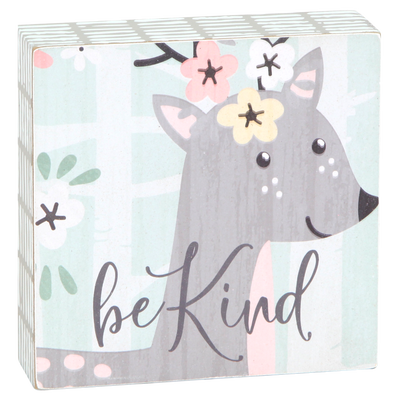 Be Kind Deer (5x5 Plaque)