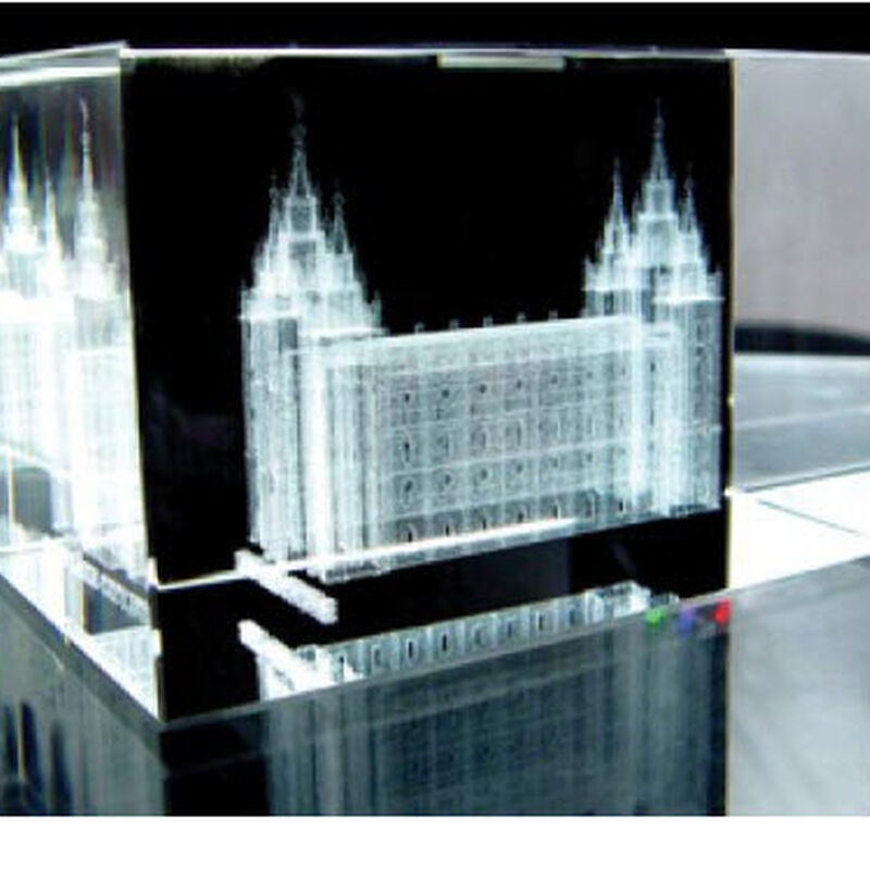 Salt Lake Temple Crystal Cube, , large image number 3