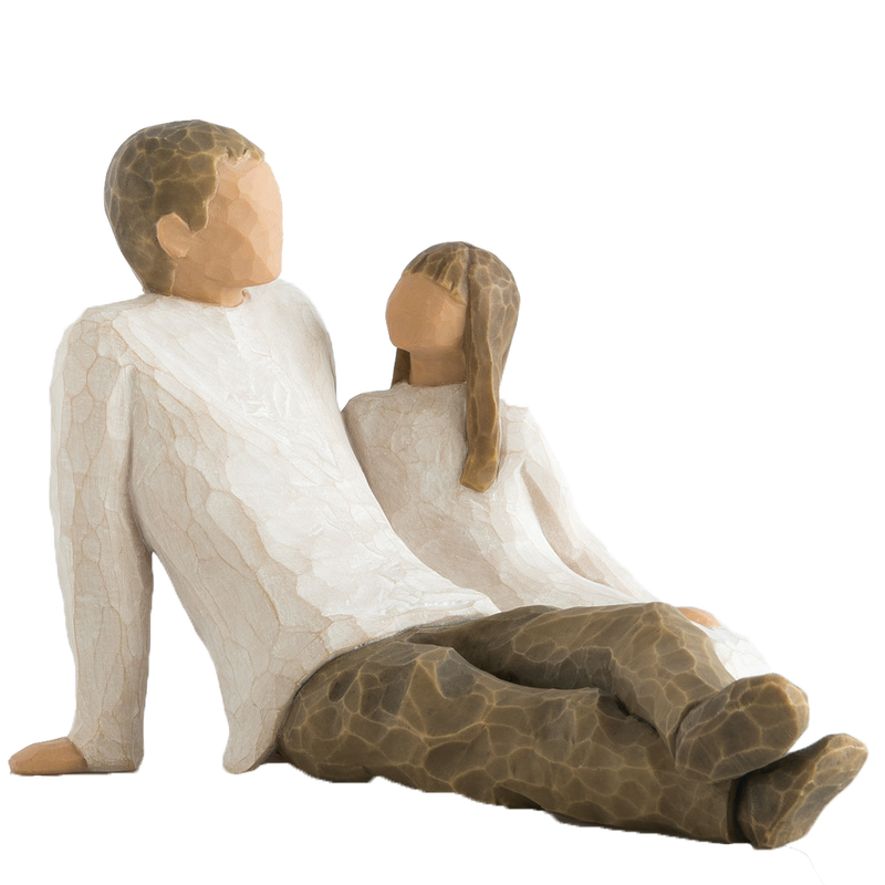Father and Daughter Figurine, , large image number 0