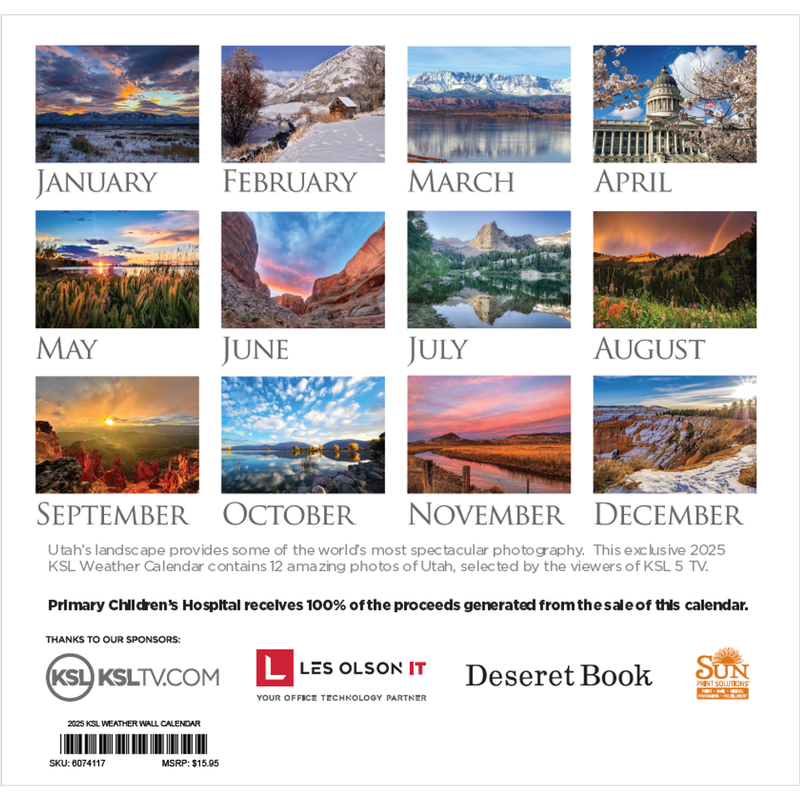 2025 KSL Weather Calendar