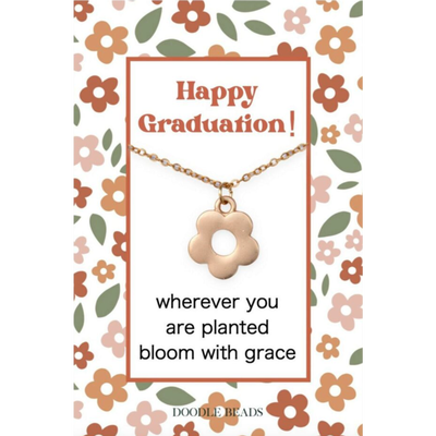Happy Graduation Flower Necklace