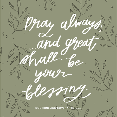 Pray Always Print