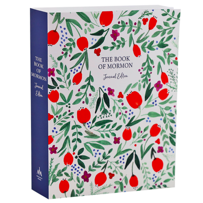 The Book of Mormon, Journal Edition, Red Floral (No Index)