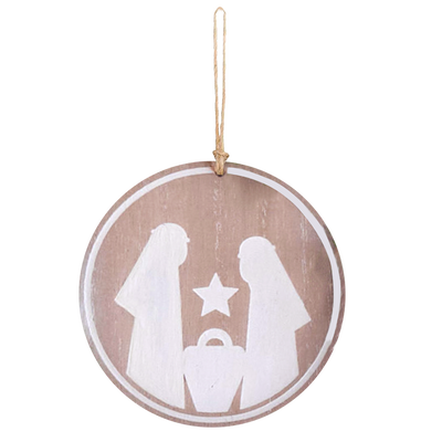 Holy Family Round Ornament