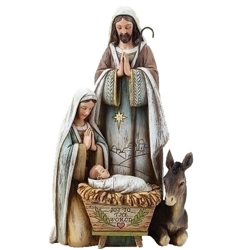 Holy Family with Donkey Nativity