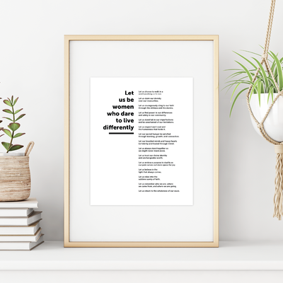 Magnify Manifesto Black and White Print, , large