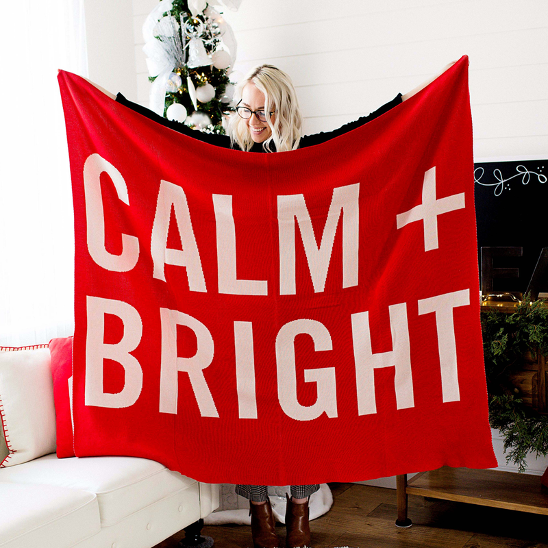 Calm Bright Throw Blanket