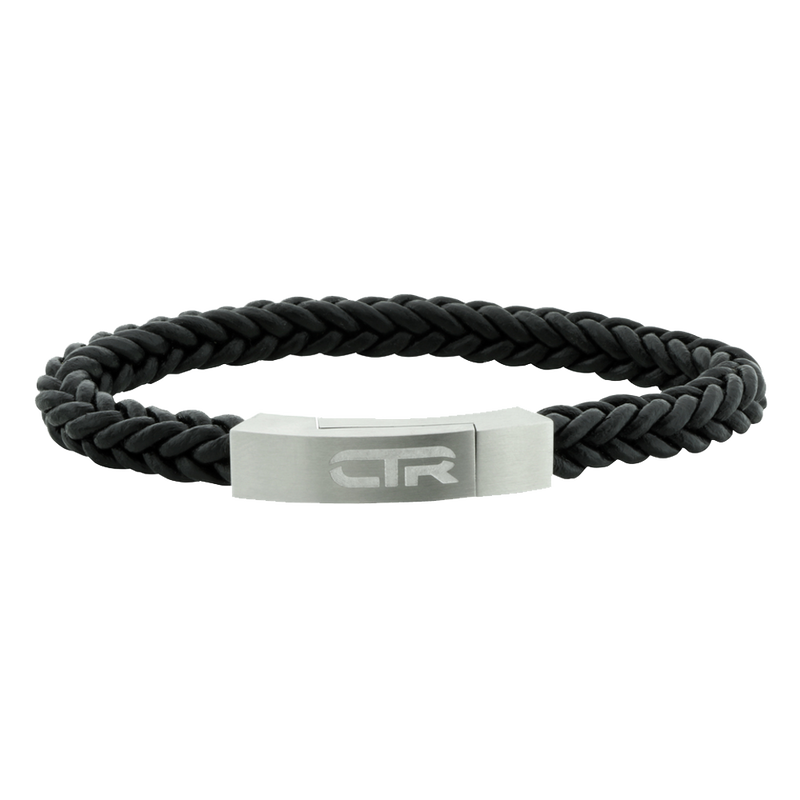 Leather/Stainless Steel CTR Bracelet, , large image number 0