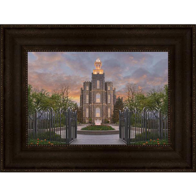 Logan Temple (19x25 Framed Giclee Canvas)