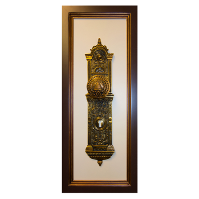Salt Lake Temple Doorknob (24x10 Framed Print)