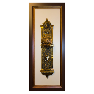 Salt Lake Temple Doorknob (24x10 Framed Print)