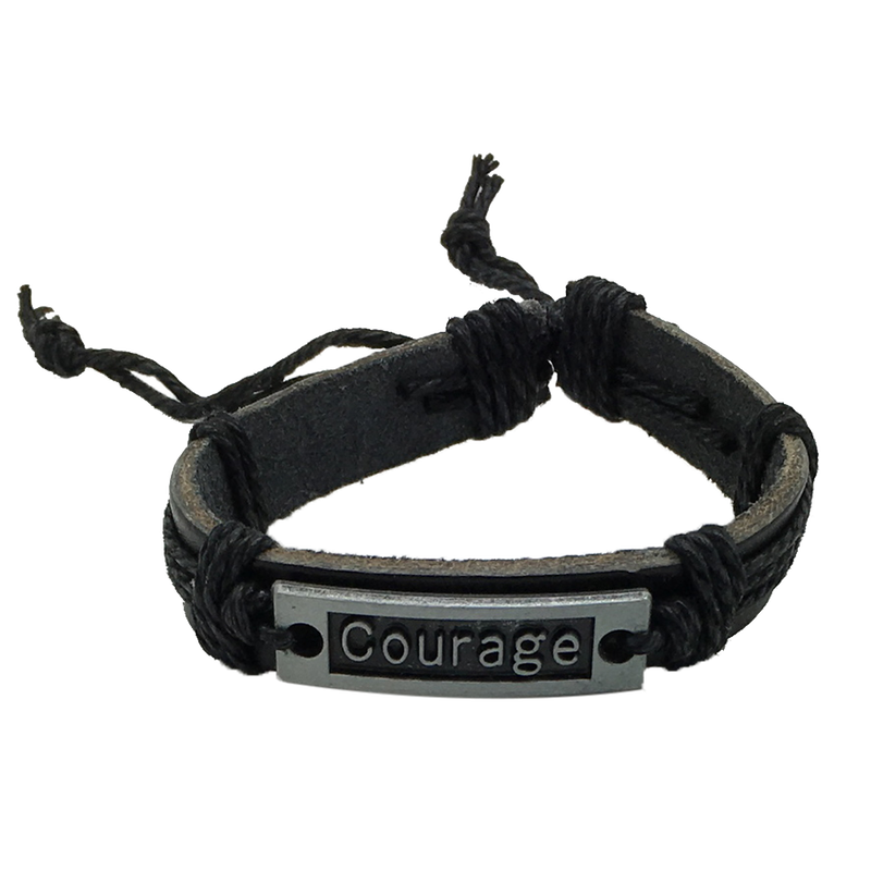 Courage Leather Bracelet, , large image number 0