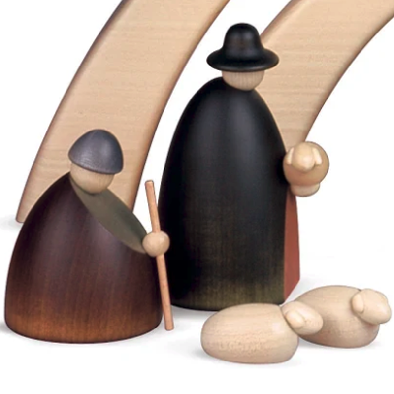 Handmade German Nativity Set