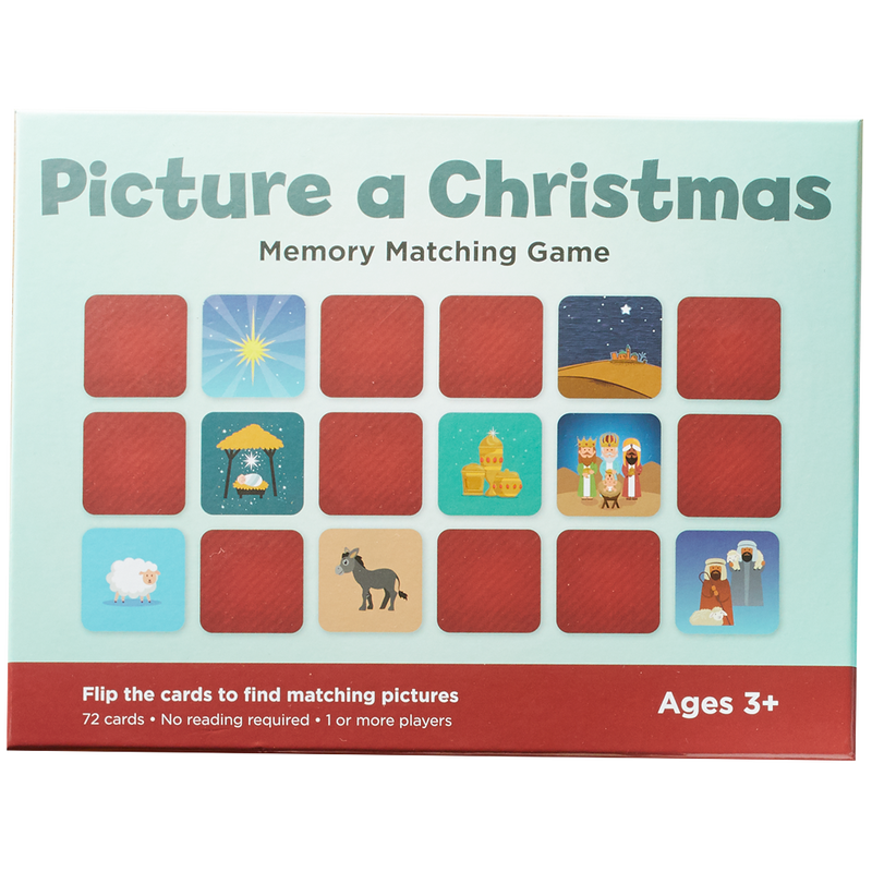 Picture a Christmas Memory Match Card Game, , large image number 0