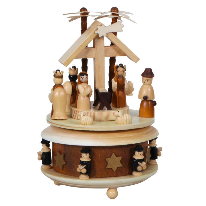 Dutch Rotating Wood Nativity, , large image number 0