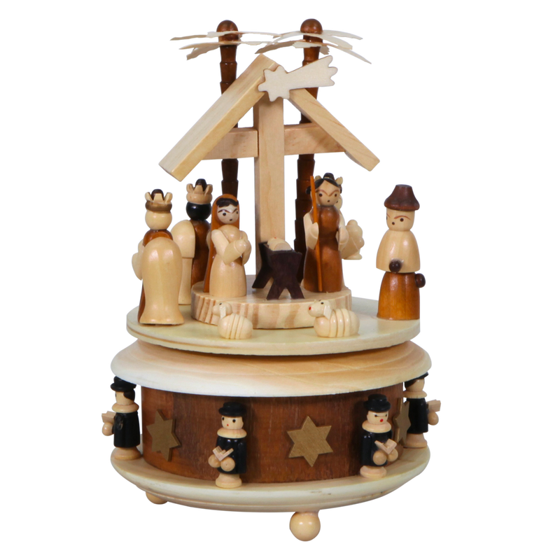 Wood Rotating Nativity, , large image number 0