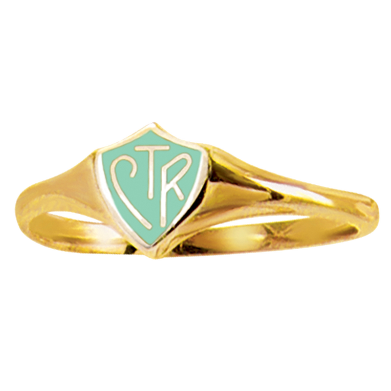 Gold w/Mint CTR Ring, , large image number 0