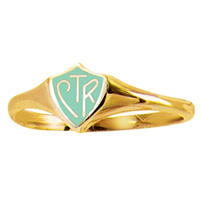 Gold w/Mint CTR Ring