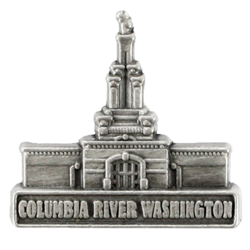 Columbia River Temple Tie Pin, , large image number 0