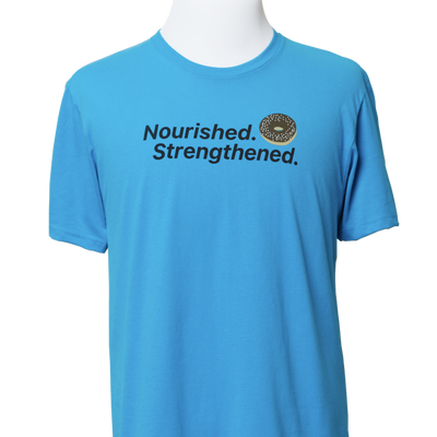Nourished. Strengthened. Donut Unisex T-Shirt, , large