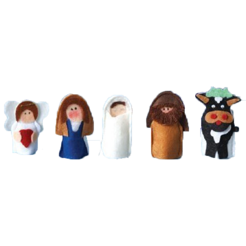 Children's Finger Puppet Fabric Nativity