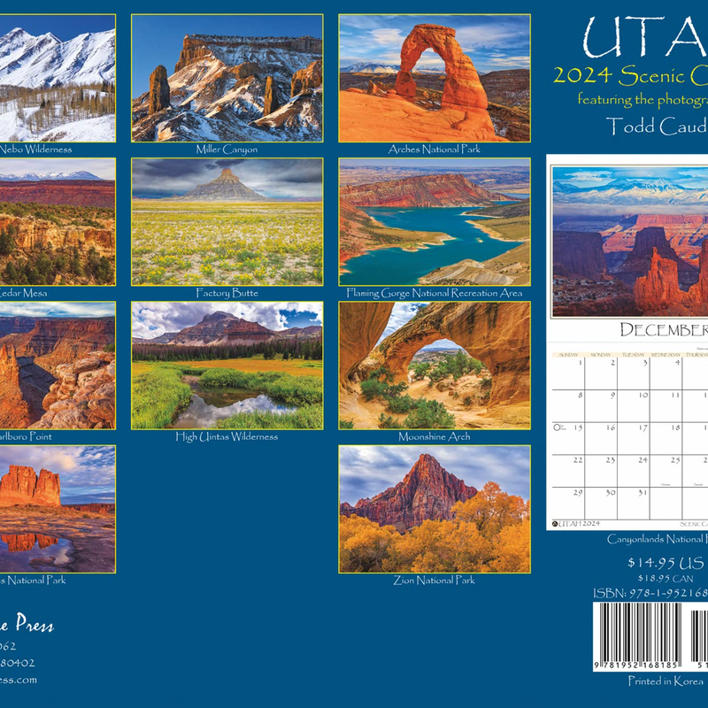 2024 Utah Scenic Calendar