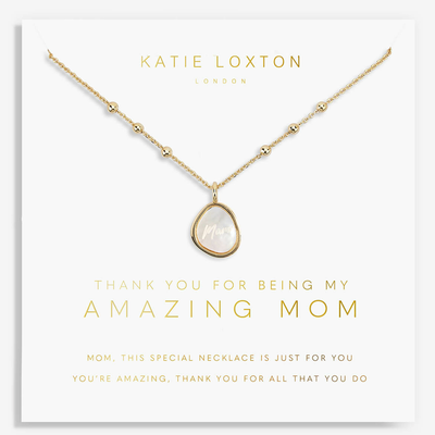 Thank You For Being My Amazing Mom Necklace
