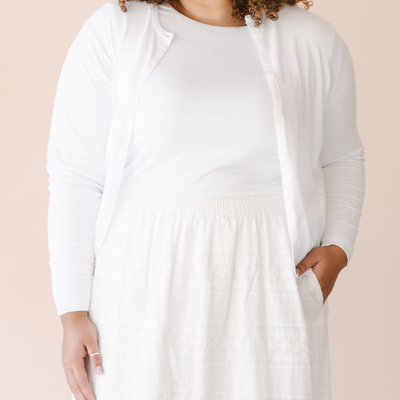 Lined Knit Temple Top