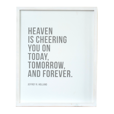 Heaven Cheering You On (16x20 Framed Art)