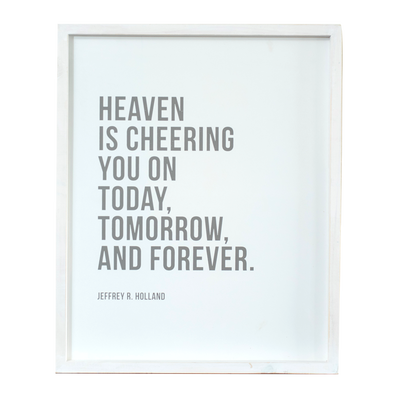 Heaven Cheering You On (16x20 Framed Art)