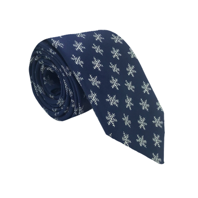 Snowflakes Polyester Necktie