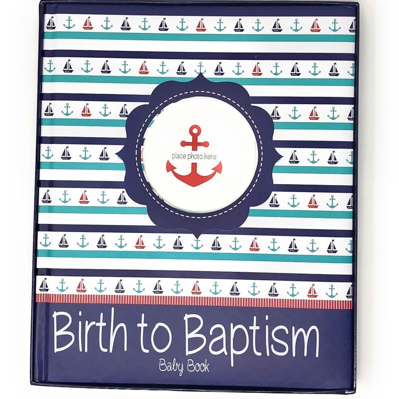 Anchor Birth to Baptism Baby Book, , large image number 0
