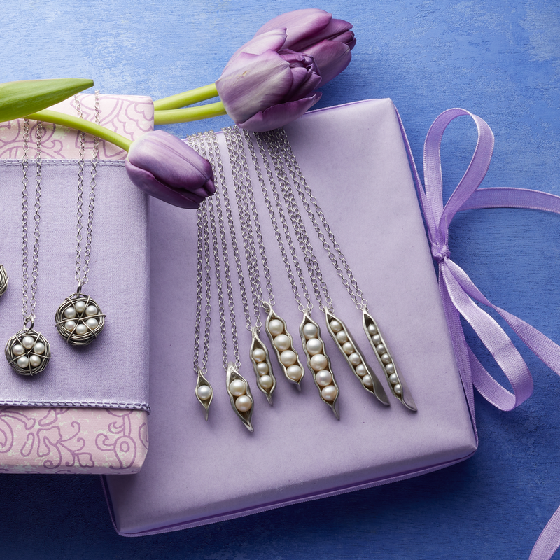 Pea pod necklace top