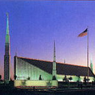 Boise Temple at Dusk Print