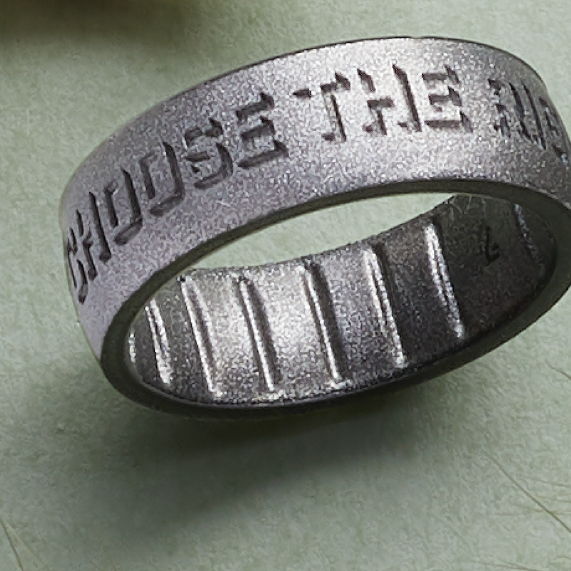 Silicone Classic Platinum CTR Ring