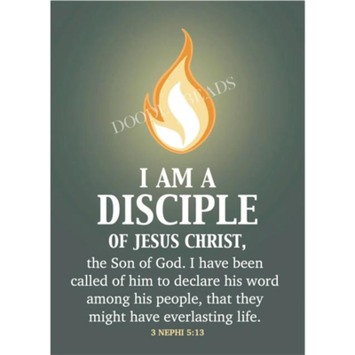I Am a Disciple 2024 Youth Theme Flame Print