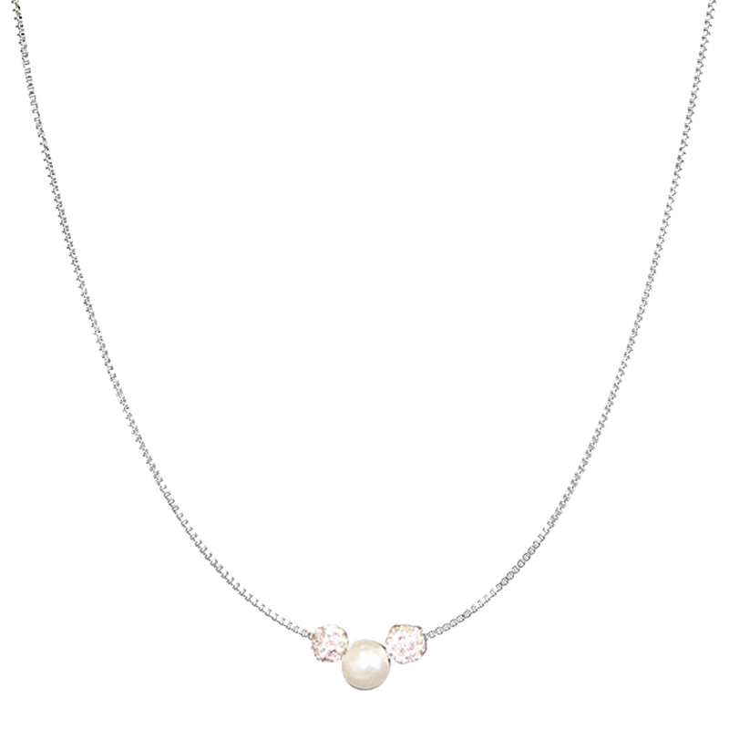 White gold hotsell baptism necklace