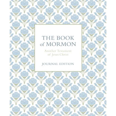 The Book of Mormon, Journal Edition, Blue Flowers (No Index)