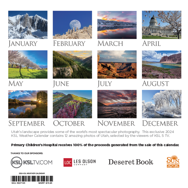 2024 KSL Weather Calendar