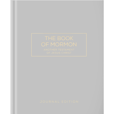 The Book of Mormon, Journal Edition, Gray, Unlined