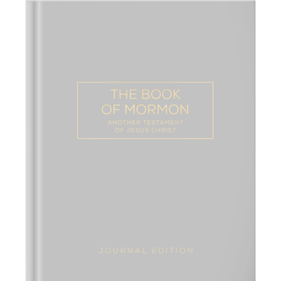 The Book of Mormon, Journal Edition, Gray, Unlined