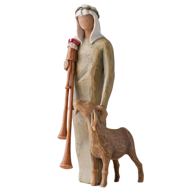 Nativity Zampagnaro Shepherd with Bagpipe Figurine