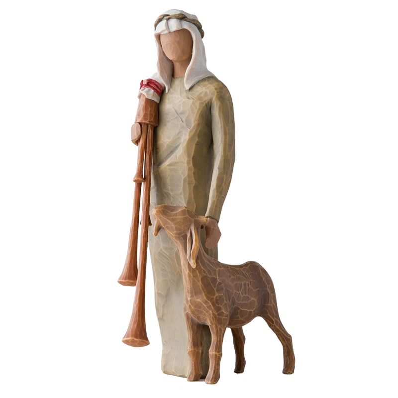 Nativity Zampagnaro Shepherd with Bagpipe Figurine, , large image number 0