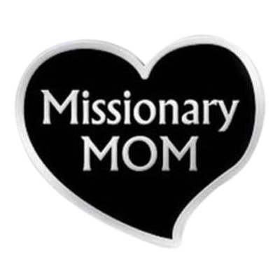 Missionary Mom Heart Pin